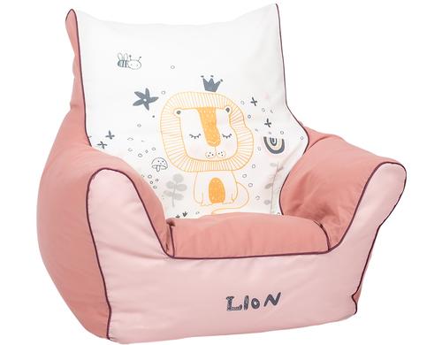 Kindersitzsack Lwe Leo rose 