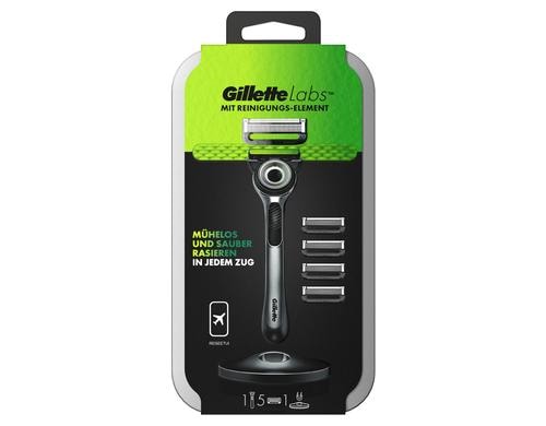 Gillette Labs Rasierapparat 5 Klingen und Reiseetui