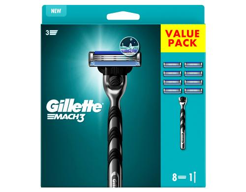 Gillette Mach3 Systemklingen 8er plus Handstck