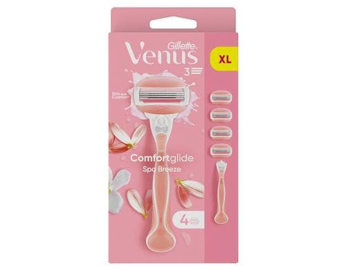 Gillette Venus Comfortglide Spa Breeze Systemklingen 4er + Handstck