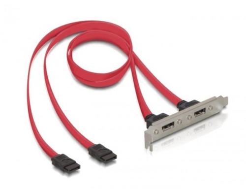 eSATA2 Bracket, 2x SATA2-2x eSATA2 Blende 