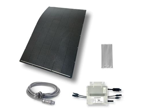 AutoSolar Balkonkraftwerk 300W Kit mi600v2, fr 2x 375 W Modul flex (1ST LIU)