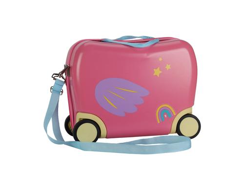 KOOR Kinderkoffer Einhorn 41x22x33cmt, ABS, pink