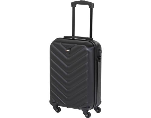 KOOR Trolley 28Liter schwarz mit Zahlencodeschloss, ABS, schwarz