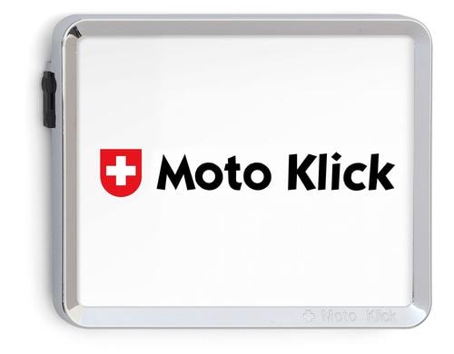 MOTO KLICK Nummernrahmen hinten Chrom glanz