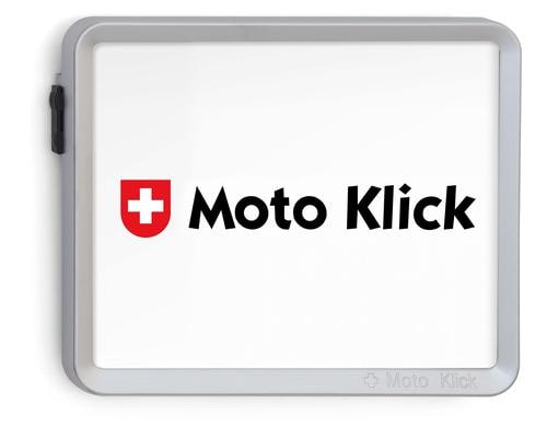 MOTO KLICK Nummernrahmen hinten Chrom matt