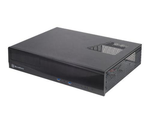 SilverStone HTPC SST-ML03B, ohne NT Alu Frontblende black 440x105x340mm(BxHxT)