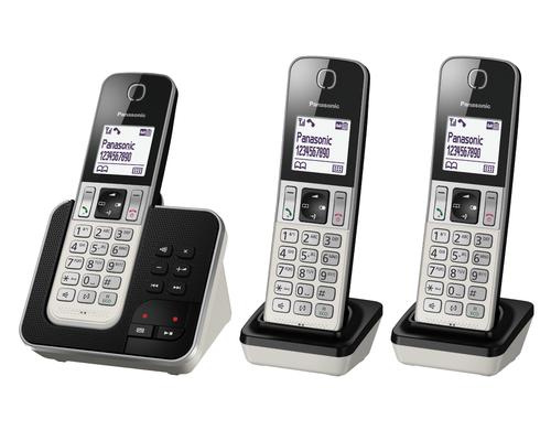 Panasonic KX-TGD323SLW TRIO analog, mit AB