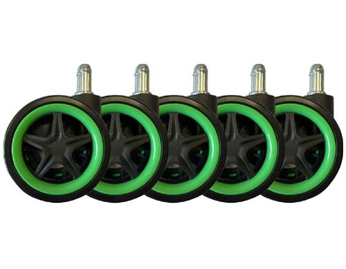 LC-POWER Gaming Stuhlrollen 5er Set. Grn