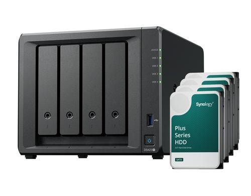 Synology DS423+, 4-bay NAS inkl. 4x 6TB HDD Synology Plus HAT33x