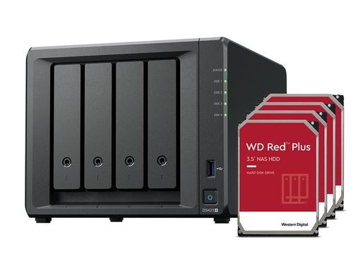 Synology DS423+, 4-bay NAS inkl. 4x 4TB HDD WD Red Plus