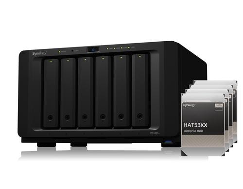 Synology DS1621+, 6-bay NAS inkl. 6x 4TB HDD Synology Ent. HAT53x