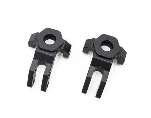 Hobbytech CRX L&R Front Steering Knuckle aluminium - Black