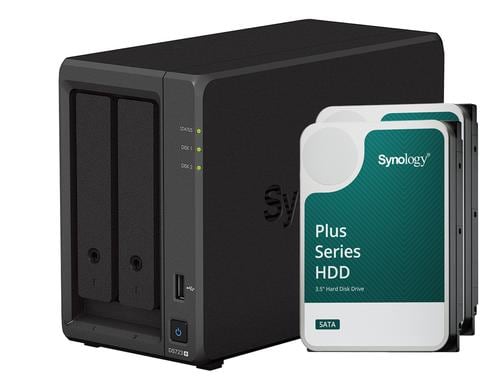 Synology DS723+, 2-bay NAS inkl. 2x 4TB HDD Synology Plus HAT33x