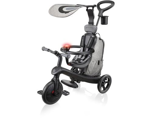 Globber Trike Explorer 4 in 1 Deluxe Play Black Grey