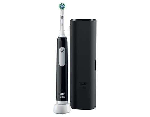 Oral-B Pro 1  Cross Action Black mit Reiseetui