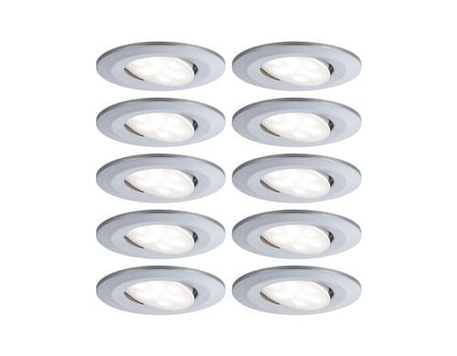 Paulmann EBL Set Calla BBC rund Chrom matt dim LED 10x598lm 4000K 5,2W 230V