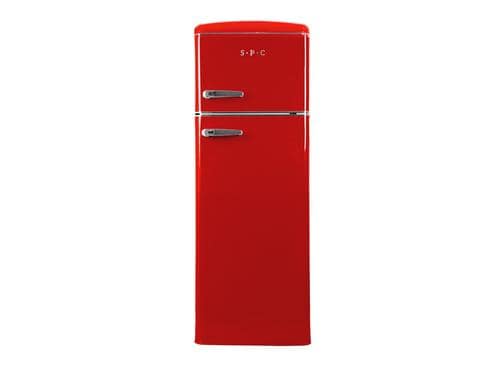 SPC Retro-Khlschrank KS3666 rot D, KS162l, GS44l, 39dB,