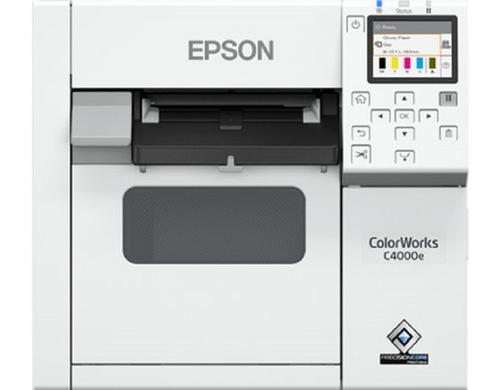 Epson Farb-Etikettendrucker C4000e BK glanz, Ethernet/USB