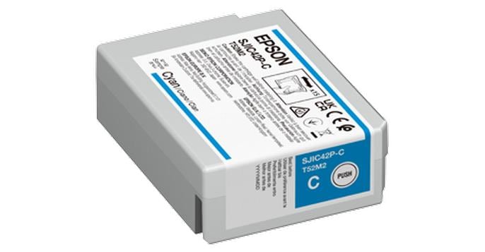 Epson Tintenpatrone SJIC42P-C Cyan zu C4000MK/BK, 50ml, C13T52M240