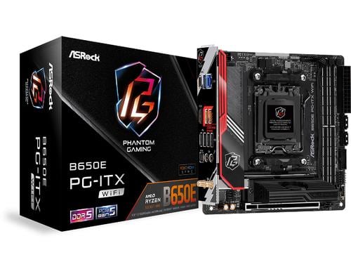 ASRock B650E PG-ITX WIFI, mini-ITX, AM5 AMD B650, 2x DDR5, PCI-E 5.0