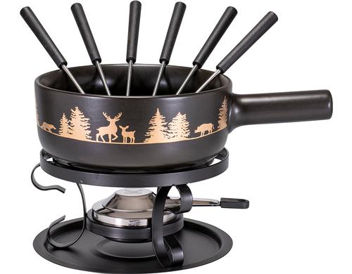 Ksefondue-Set E22 Wildtiere 9 teilig, Keramik,  22 cm, 2 Liter