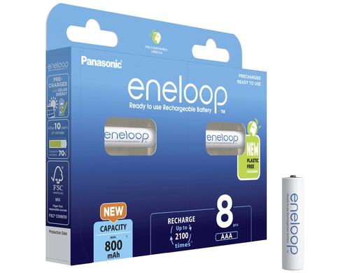 Panasonic Eneloop 8x AAA 800mAh 