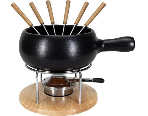 Nouvel Ksefondue Set Bombata-Elegante 9 teilig, fr 6 Per,  22cm, Terracotta