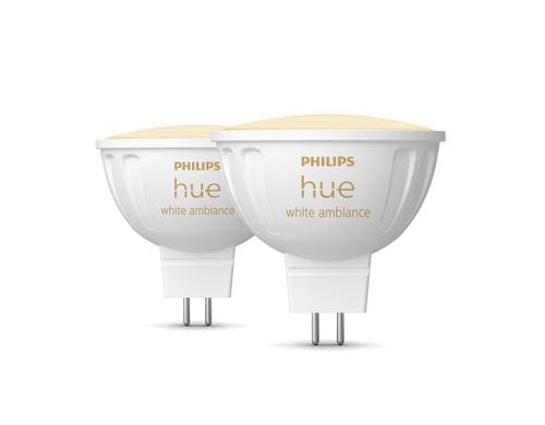 Philips Hue White Ambiance MR16, 2x 400lm, Doppelpack