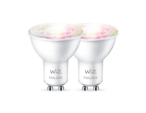 WiZ Leuchtmitte White & Color GU10 50W, GU10, Doppelpack