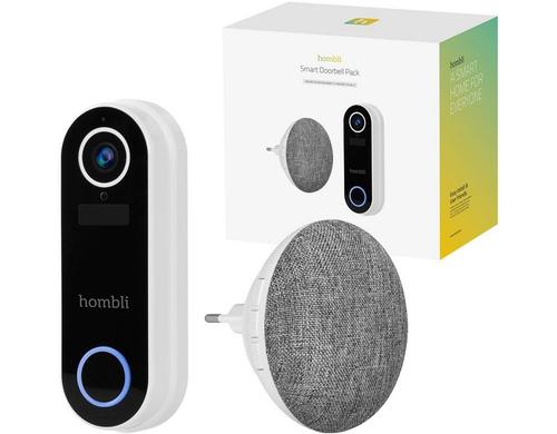 Hombli Smart Doorbell Pack white 140Grad, 5000mAh, IP65