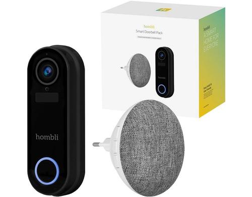 Hombli Smart Doorbell Pack black 140Grad, 5000mAh, IP65