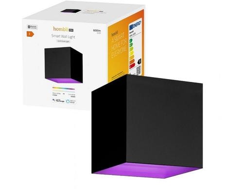 Hombli Outdoor Smart Wall Light - black 2x3W, 600lm, 10x10x10cm, RGB+CCT