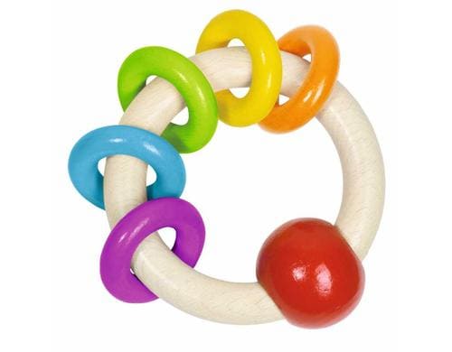 GOKI Greifling 5 Regenbogenringe Durchmesser = 10,5 cm