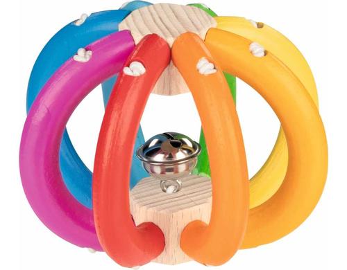 GOKI Greifling Elastik Regenbogenball Durchmesser = 8,5 cm