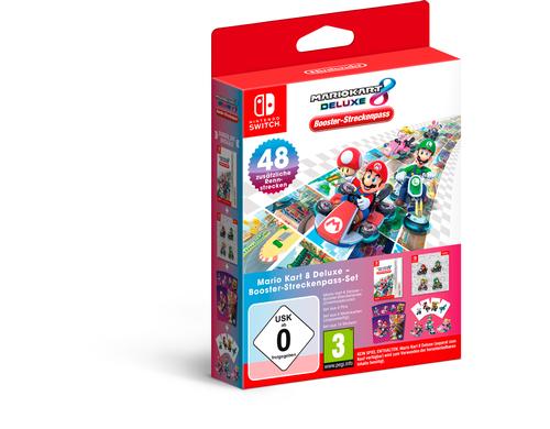 Mario Kart 8 Deluxe Booster-Streckenpass I Alter: 3+, Pins, Motivkarten, Sticker