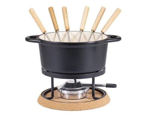 Kadastar Ksefondue-Set Guss Nostalgie  21 cm, 9-teilig, mit Tasche