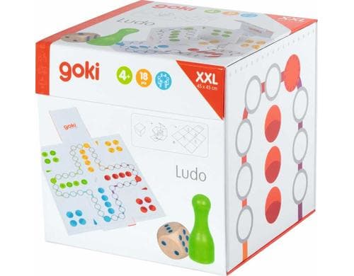 XXL Ludo im Wrfel zum Aufklappen 4+