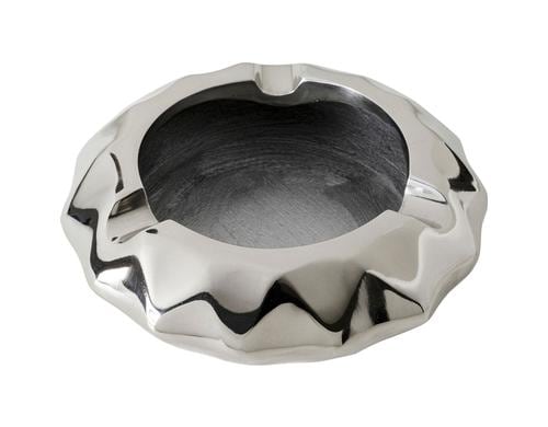 Kare Aschenbecher Avantgarde Silber Grsse: 15x4cm, Metall