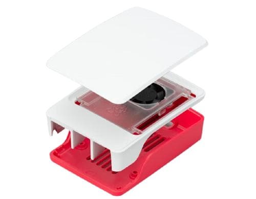 Raspberry Pi 5 Gehuse SC1159 zu Raspberry Pi 5, Farbe: Rot/Weiss