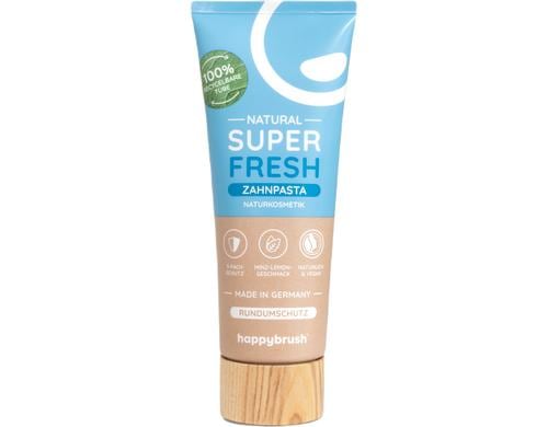 happybrush SuperFresh Zahnpasta Minz-Lemon Geschmack, vegan