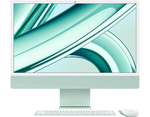 24 iMac (M3, 4 Ports), 8C/10C, Grn 8GB, 256GB, GbE, MM, MK TID, CH