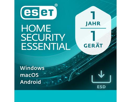 ESET HOME Security Essential - ESD Voll, 1yr, 1us, ML