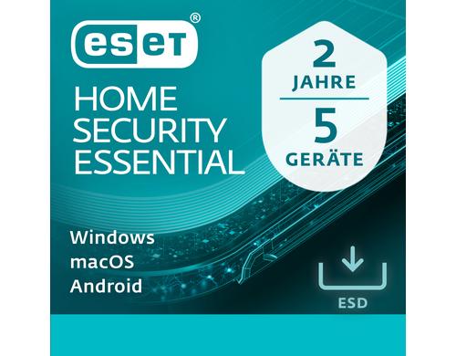 ESET HOME Security Essential - ESD Voll, 2yr, 5us, ML