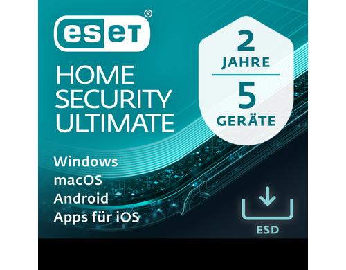 ESET HOME Security Ultimate - ESD Voll, 2yr, 5us, ML