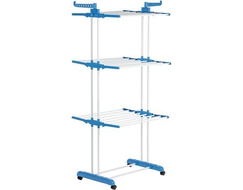 EASYMaxx Wschestnder Klappbar 76x50x172cm Drei Etagen, Faltbar, Stabil (24Kg Wsche),