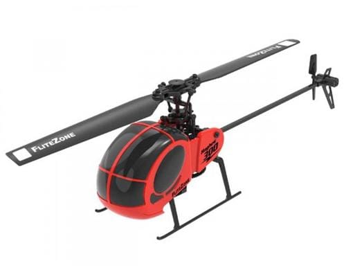 FliteZone Helikopter Hughes 300, rot 4-Kanal, RTF, 6G