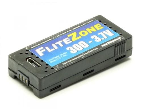 FliteZone RC-Akku LiPo 300mA, 3.7V Ersatzakku zu Proton, Proton 2, Hughes 300