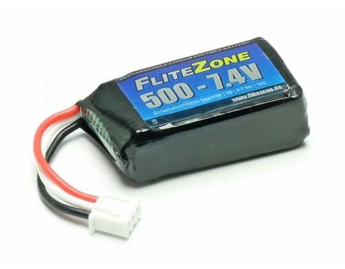 FliteZone RC-Akku LiPo 500mA, 7.4V Ersatzakku zu 120X