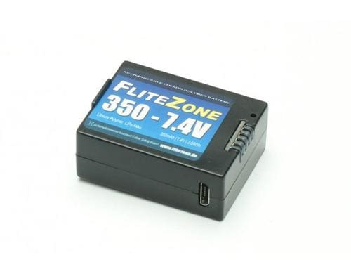 FliteZone RC-Akku LiPo 350mA, 7.4V Ersatzakku zu EC135 ADAC